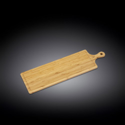 Длинная сервировочная доска с ручкой 66x20 см WL-771136/A