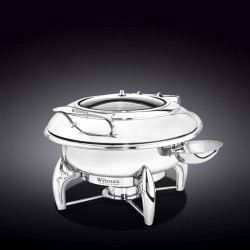 Мармит круглый с подставкой 52x45,5x33 см WL-559911/AB