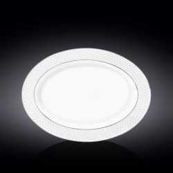 Блюдо овальное с платиновыми линиями 35x25 см WL-880103117/A